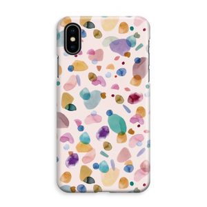 Terrazzo Memphis Pink: iPhone XS Max Volledig Geprint Hoesje