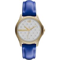 Horlogeband Armani Exchange AX5225 Leder Blauw 18mm - thumbnail