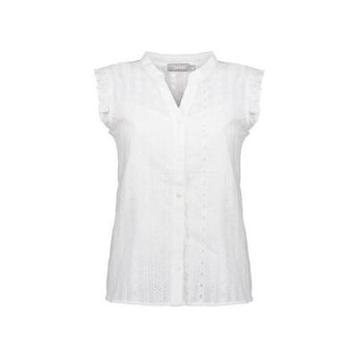 Geisha top met ruches wit