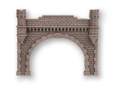 Noch 58271 H0 Tunnelportaal ruwe stenen, dubbelspoor