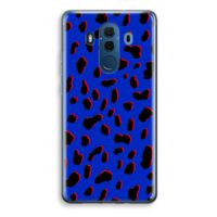 Blue Leopard: Huawei Mate 10 Pro Transparant Hoesje - thumbnail