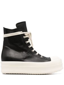 Rick Owens leather high-top sneakers - Noir