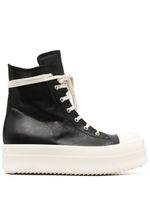 Rick Owens leather high-top sneakers - Noir - thumbnail