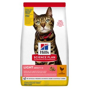 Hill&apos;s Adult Light met kip kattenvoer 2 x 1,5 kg