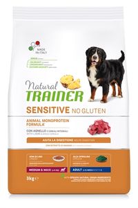 Natural trainer Dog adult medium / maxi sensitive lamb glutenvrij