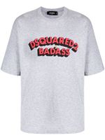 DSQUARED2 t-shirt en coton à logo imprimé - Gris