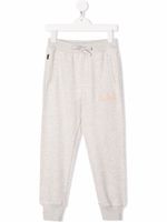 Woolrich Kids pantalon de jogging en coton biologique à taille à lien de resserrage - Gris