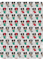 Mickey & Minnie fleece plaid kerst 110 x 140 cm flanel - thumbnail