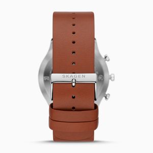 Horlogeband Skagen SKT3000 Leder Bruin 22mm