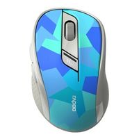 Rapoo M500 Silent Stille Multimodus Draadloze Optische Muis Blauw - thumbnail