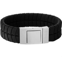 TFT Armband Staal Leer 18 mm 21 cm - thumbnail