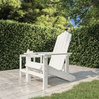 Tuinstoel Adirondack HDPE wit