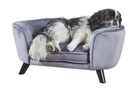 Enchanted hondenmand / sofa romy pewter grijs 67,5x40,5x30,5 cm - thumbnail