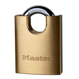 Masterlock 50mm - 20mm shrouded hardened steel shackle, 9mm diam. - 5-pin cylinde - 2250EURD