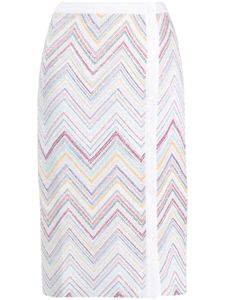 Missoni jupe crayon à motif zigzag - Blanc