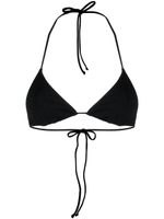 Matteau bikini imprimé à bonnets triangles - Noir