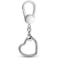 Pandora 392238C00 Hanger Bag Charm Holder Small Heart zilver