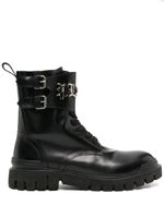 Philipp Plein bottines Gothic Plein en cuir - Noir