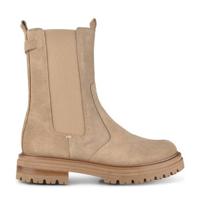 Haboob Moonstone hoge suède chelsea boots beige