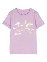 Stella McCartney Kids t-shirt en coton à logo imprimé - Violet