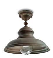 Moretti Luce Landelijke hanglamp Mill S - verouderd messing 1593.T.AR