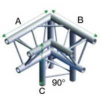 Showtec PT30-012 3-weg truss koppelstuk Apex Down, Hoek 90 + Rechts omlaag - thumbnail