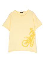 Il Gufo t-shirt en coton biologique à imprimé graphique - Jaune