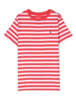 Ralph Lauren Kids t-shirt Polo-Pony à rayures - Rouge