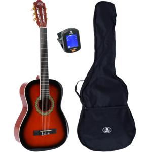 LaPaz 002 SB klassieke gitaar 3/4-formaat sunburst + gigbag + tuner