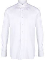 Xacus spread-collar cotton shirt - WHITE - thumbnail