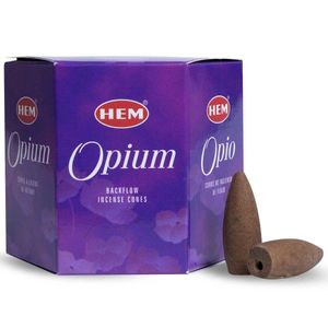 HEM Backflow Wierook Kegels Opium (12 kegels)