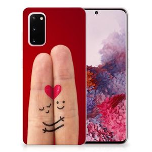 Samsung Galaxy S20 Silicone Back Cover Liefde - Origineel Romantisch Cadeau