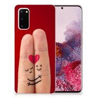 Samsung Galaxy S20 Silicone Back Cover Liefde - Origineel Romantisch Cadeau