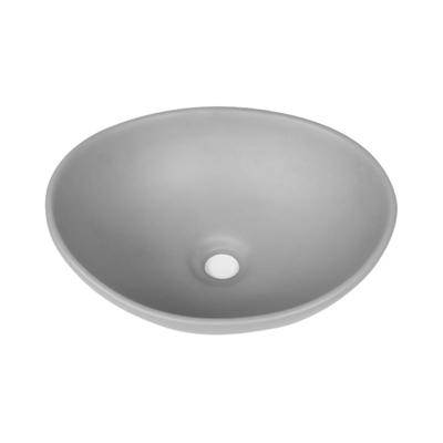 Waskom Viena Opbouw Ovaal 40x33x14.5cm Beton Waskom Viena Opbouw Ovaal 40x33x14.5cm Beton