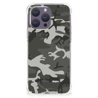 iPhone 15 Pro Max Doorzichtige Silicone Hoesje Army Light - thumbnail