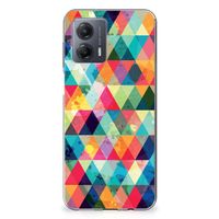 Motorola Moto G53 TPU bumper Geruit - thumbnail