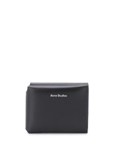 Acne Studios portefeuille pliant à logo - Noir