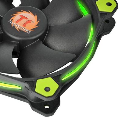 Thermaltake RIING LED PC-ventilator Groen (b x h x d) 120 x 120 x 25 mm Incl. LED-verlichting