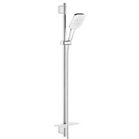 GROHE Rainshower SmartActive Cube 130 glijstangset inclusief zeepschaal 90 cm, moon white