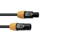 Eurolite IP T-Con XLR Verbindingskabel [1x XLR-stekker - 1x XLR-bus] 10 m Zwart/oranje