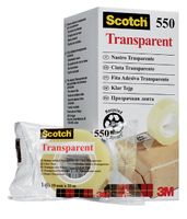 Plakband Scotch 550 19mmx33m transparant - thumbnail