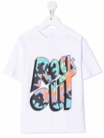 Stella McCartney Kids t-shirt Rock Out à slogan imprimé - Blanc - thumbnail