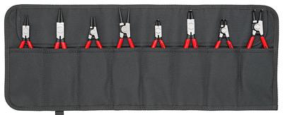 Knipex 00 19 58 V01 Precisie-borgveertang set Geschikt voor borgringen Binnen- en buitenringen 12-25 mm, 19-60 mm 10-25 mm, 19-60 mm Puntvorm Recht, 90° haaks