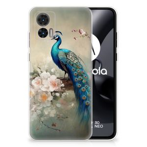 TPU Hoesje voor Motorola Edge 30 Neo Vintage Pauwen