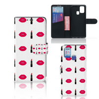 Samsung Galaxy M31 Telefoon Hoesje Lipstick Kiss - thumbnail