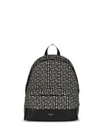 Balmain sac à dos à motif monogrammé - Noir - thumbnail