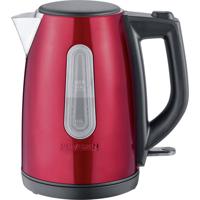 Severin WK 3417 waterkoker 1 l 2200 W Zwart, Rood - thumbnail