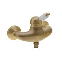 Opbouw Douchekraan Sapho Kirké Mengkraan Retro Wit 1-hendel Brons Sapho