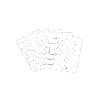 Correctbook Set Extra Pagina’s-A6 - lijntjes