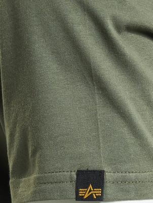 Alpha Industries / t-shirt Basic Reflective in olijfgroen